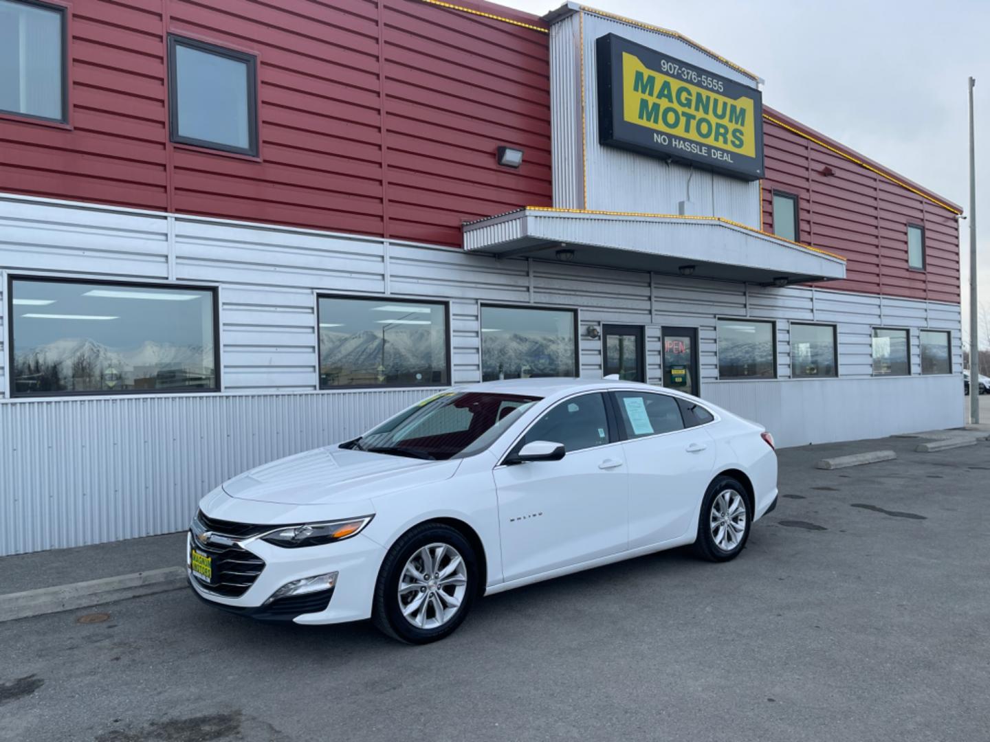 2022 White Chevrolet Malibu Lt (1G1ZD5STXNF) with an 1.5 Turbo inline 4 engine, auto transmission, located at 1960 Industrial Drive, Wasilla, 99654, (907) 274-2277, 61.573475, -149.400146 - Photo#0